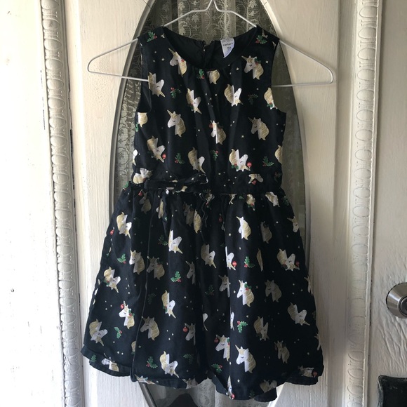 christmas unicorn dress